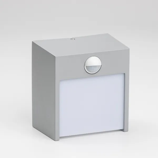 Aplică LED de exterior cu senzor Brilagi TERNI LED/12W/230V gri IP44