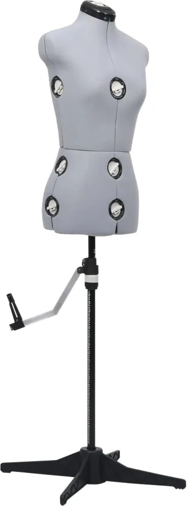 vidaXL Formă pentru rochie femeie reglabilă gri, dimensiune S 33-40