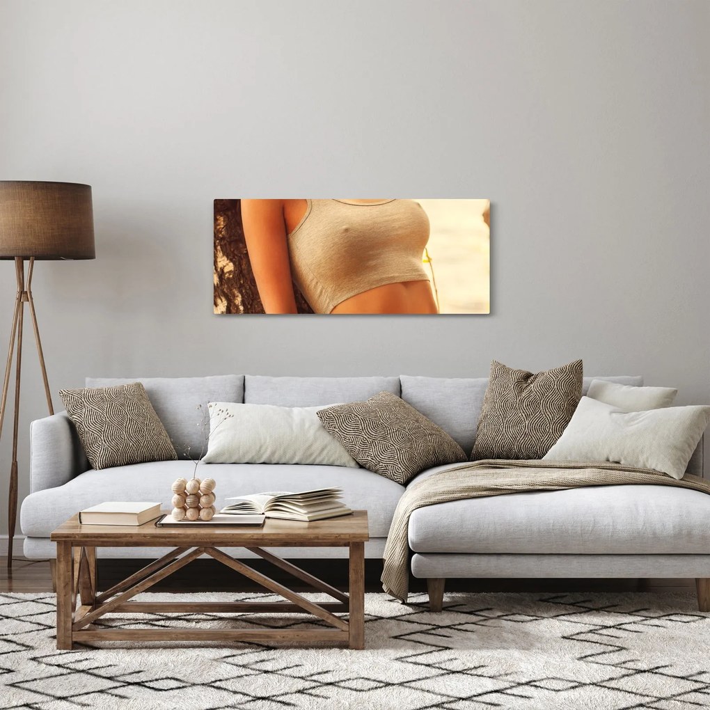 Tablou - Femeia lângă pom (120x50 cm)