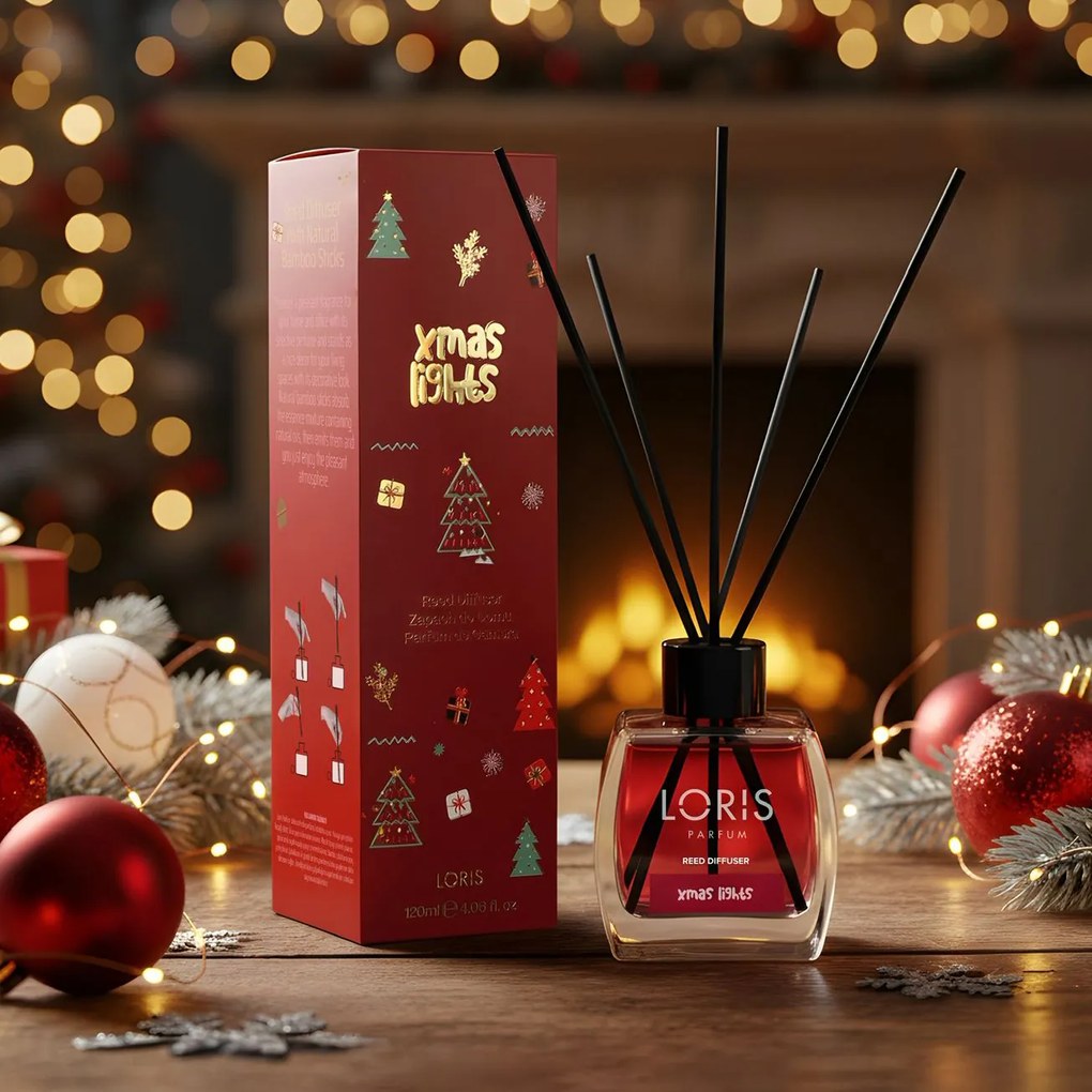 Parfum odorizant de camera pentru Craciun, 120 ml, Xmas Lights, OC01