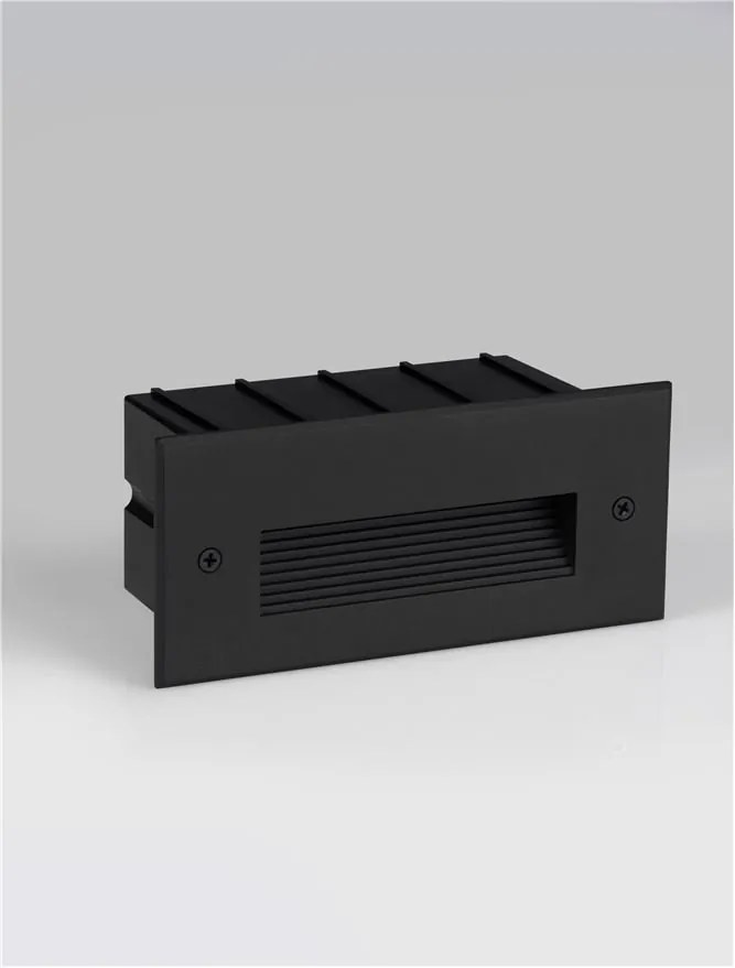 Spot LED incastrabil exterior, ambiental, IP65, POLKA negru