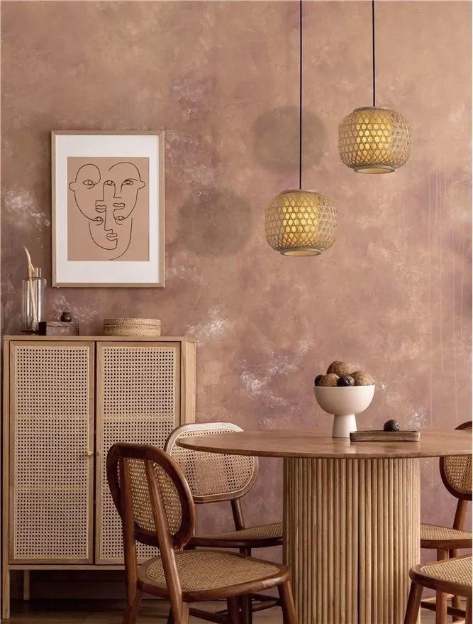Pendul ratan decorativ design natural ASMA