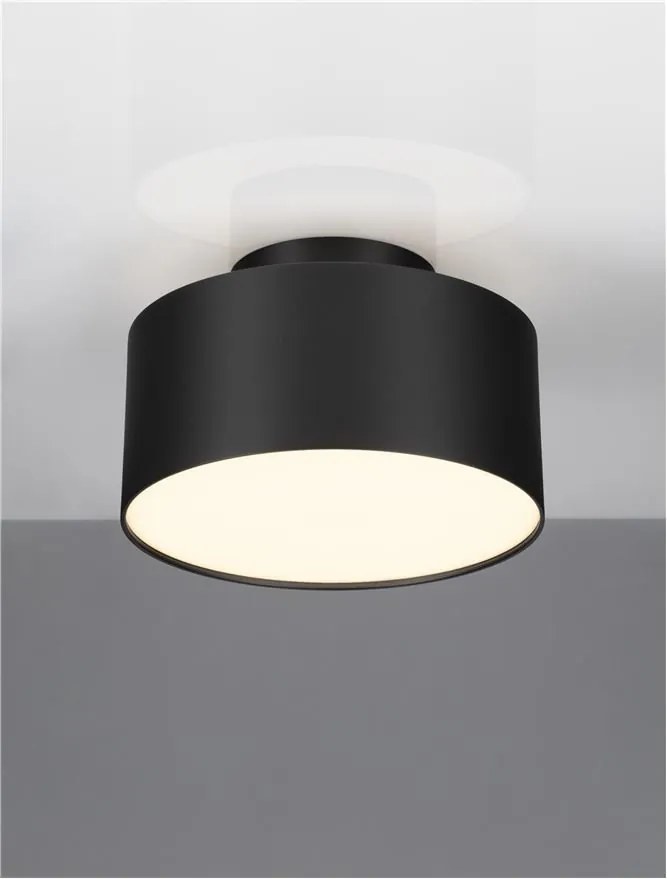 Spot aplicat, Plafoniera LED Ozen negru, 14cm