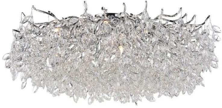 Lustra aplicata design magnific, crom, diametru 80cm, RICICLE