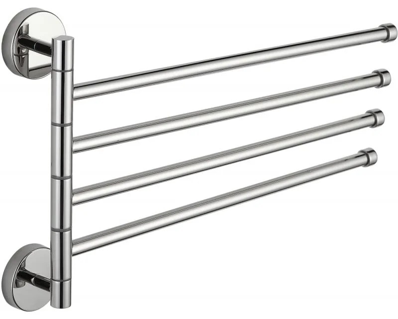 Mexen cuier rotativ cvadruplu pentru prosop, crom - 7039244-00
