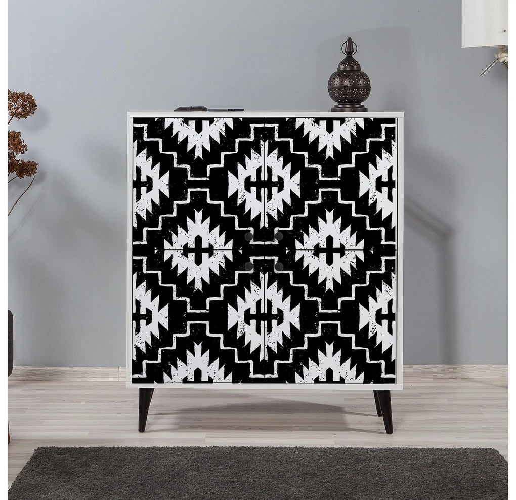 Dulap Mozaic (Alb + Negru). 1088501