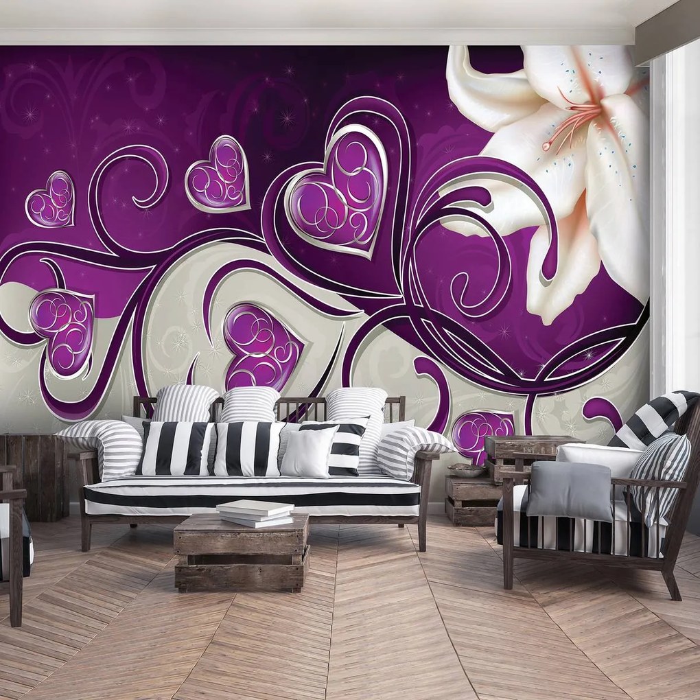 Fototapet - Arta florală - abstract (152,5x104 cm)