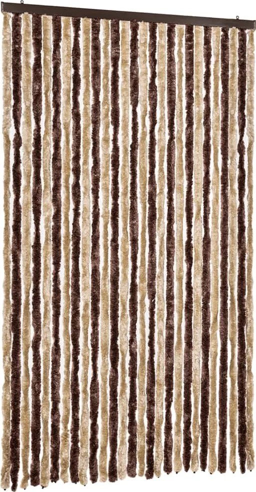 vidaXL Perdea insecte, bej și maro deschis, 118 x 220 cm, chenille