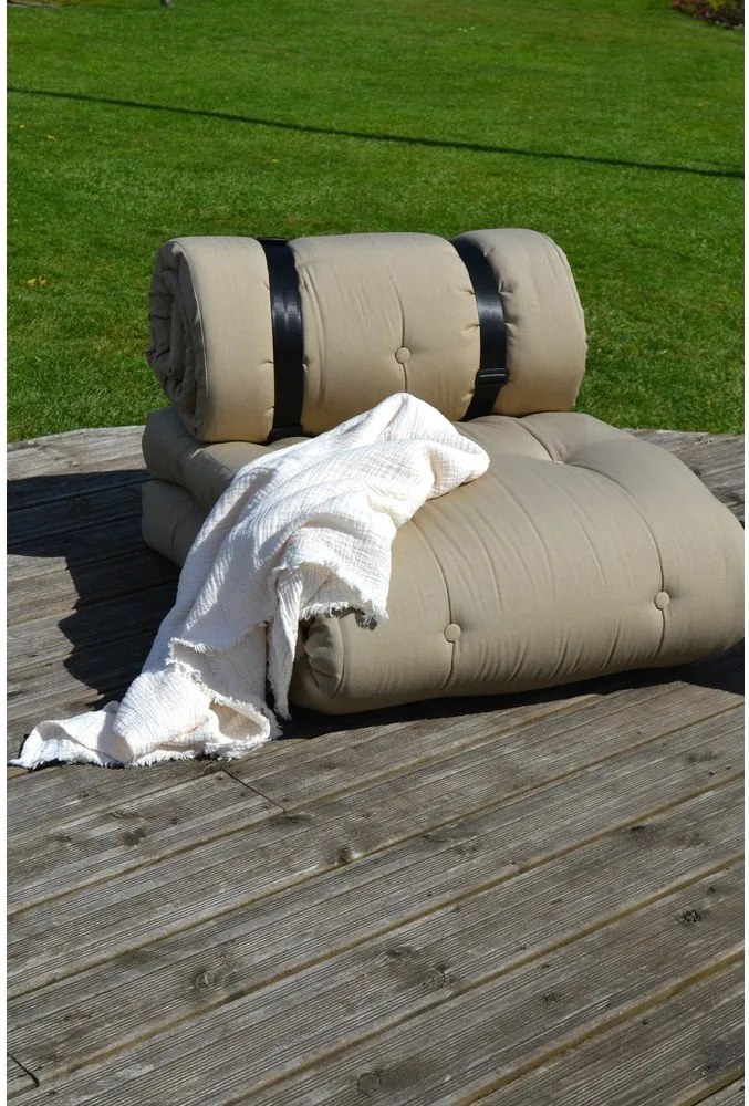 Fotoliu extensibil adecvat pentru exterior Karup Design Design OUT™ Buckle Up Beige, bej