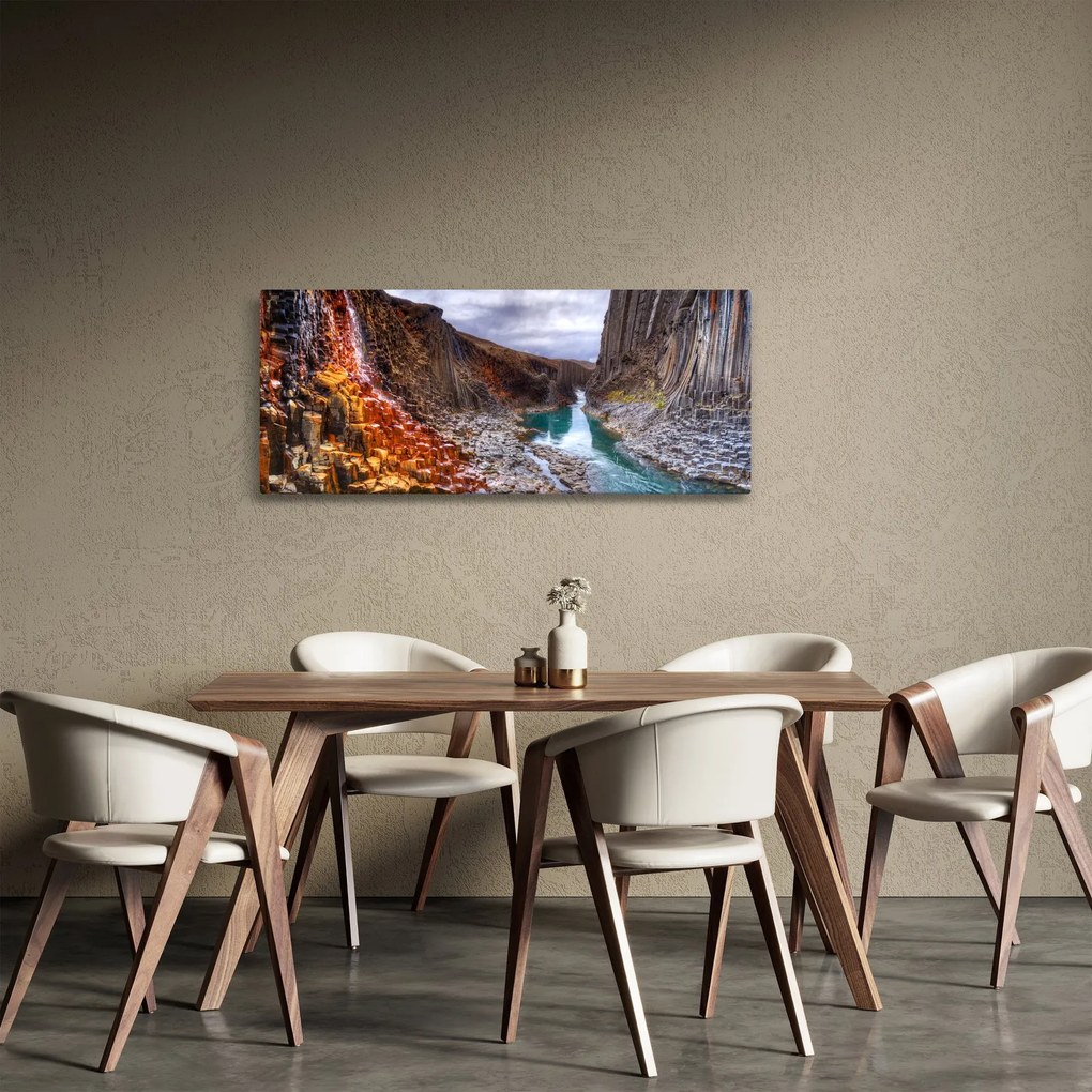 Tablou - Canionul Studlagil (120x50 cm)