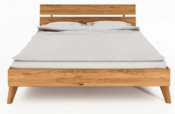 Pat dublu din lemn de stejar 160x200 cm Greg 2 - The Beds