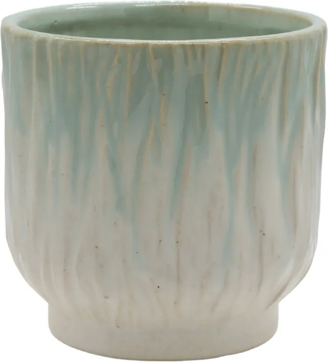 Ghiveci din ceramica, cu model, H13/D13 cm, Fayence