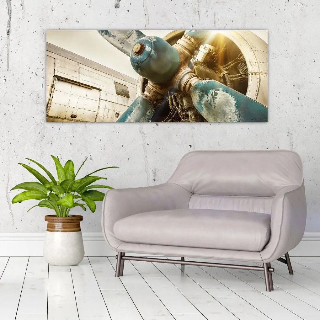 Tablou - Elice de avion vechi (120x50 cm)