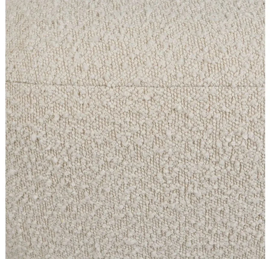 Fotoliu boucle, ecru, din stofa, Sixties