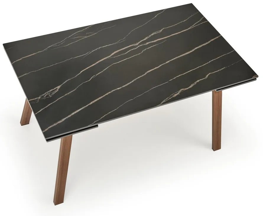 Masa de bucaterie Lozano, neagra/nuc