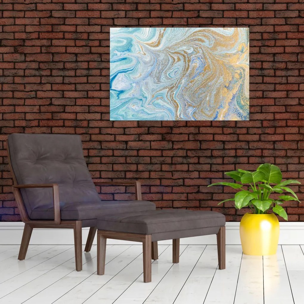 Tablou - Marmură albastră (90x60 cm)