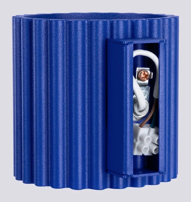 Aplică de perete albastră ø 10 cm Zora – Sollux