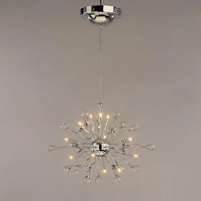 Lustra cristal Swarovski Spectra design modern de lux GALAXY 15L crom