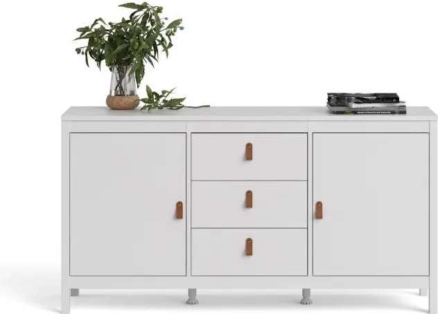 Bufet alb SALOMO cu 3 sertare