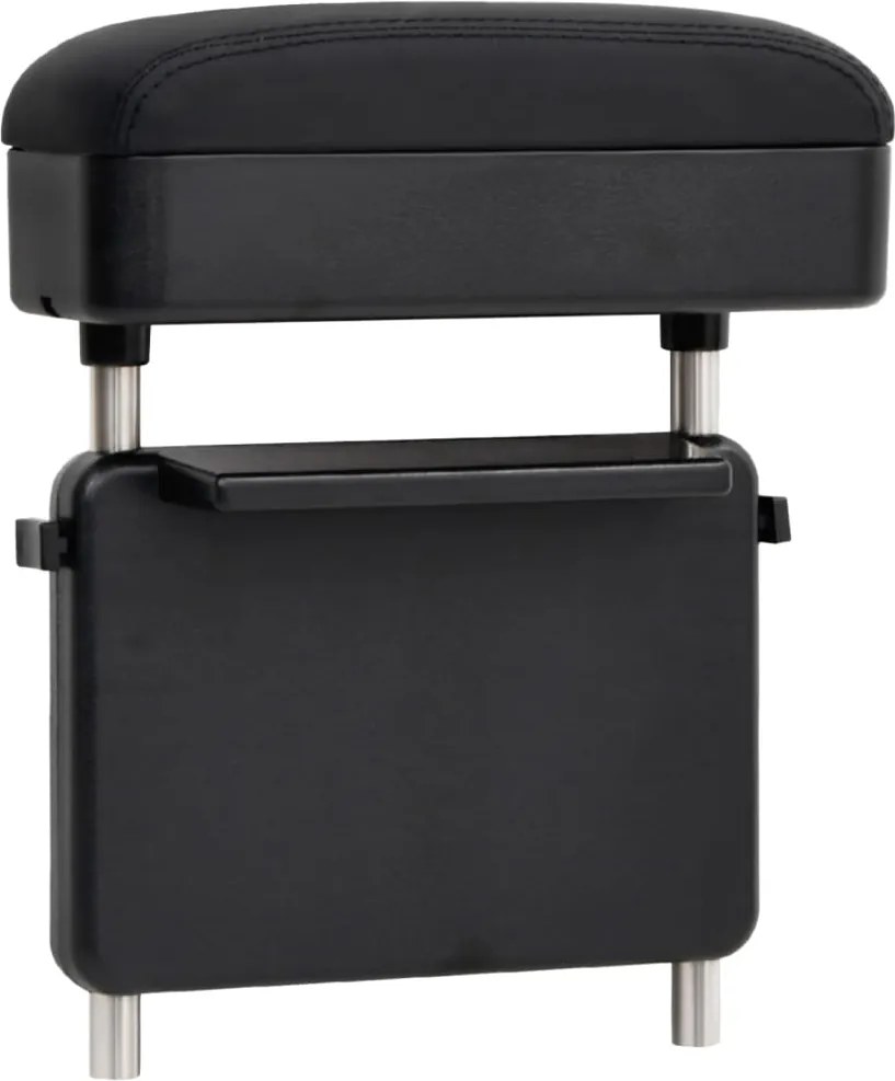 vidaXL Cotieră auto universală, negru, 23x8x(30-38) cm ABS