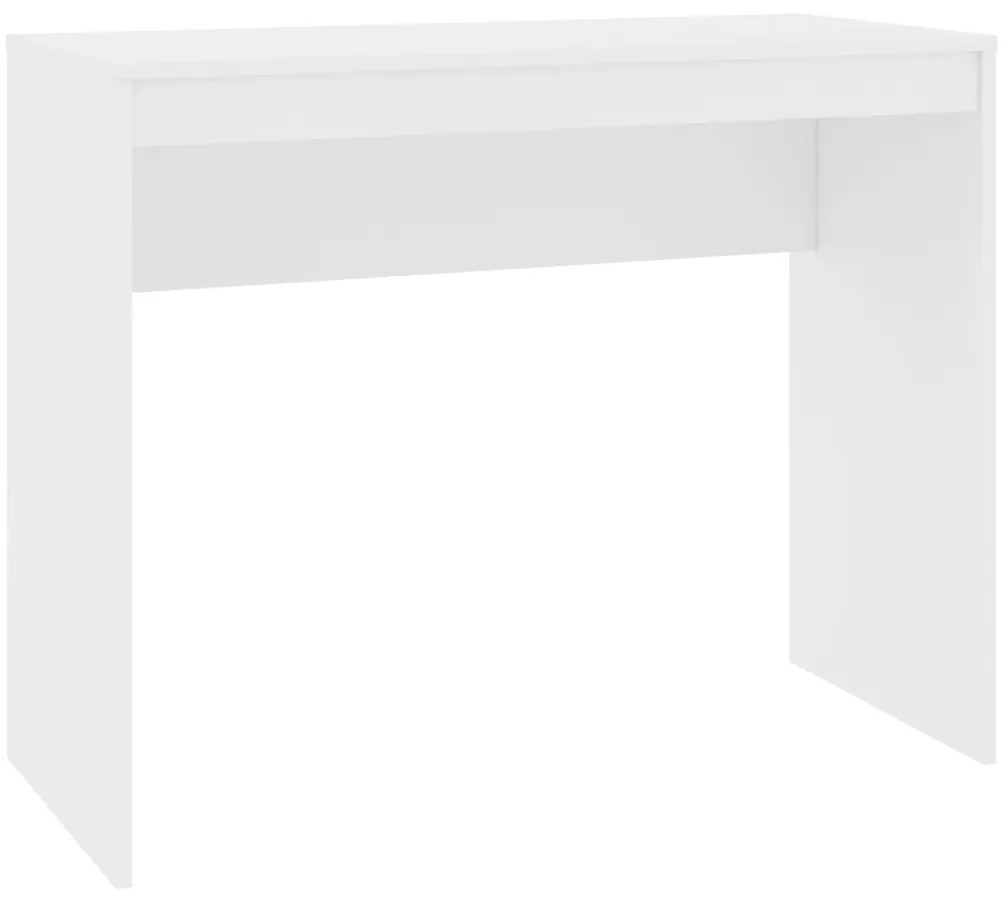 Birou, alb, 90x40x72 cm, lemn prelucrat