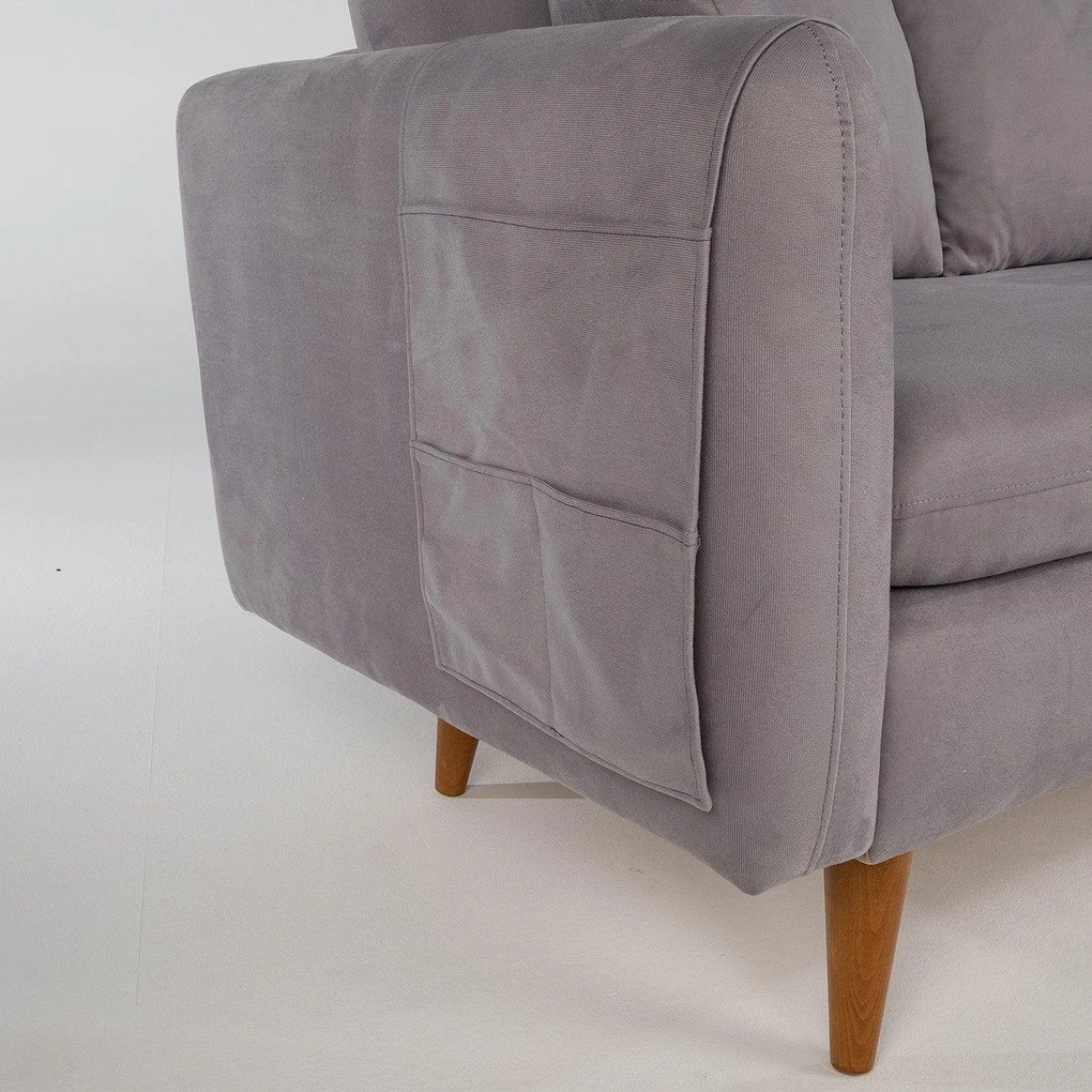 Canapea Fixa cu 3 locuri Eftal, 215 x 91 x 85 cm