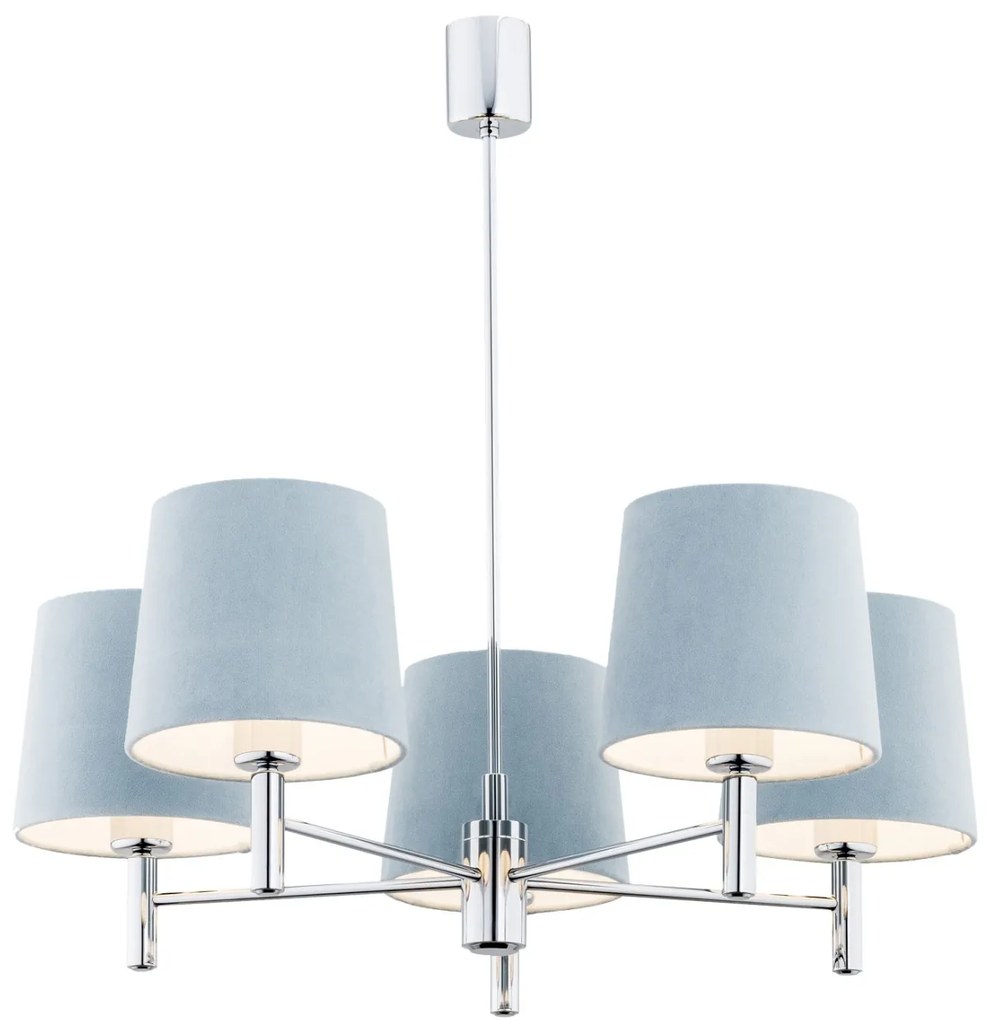 Candelabru modern design elegant BOLZANO 5L albastru