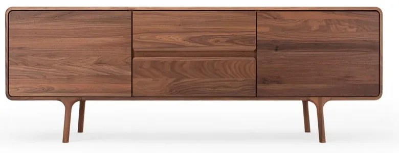 Comodă TV maro din lemn de nuc 180x65x45 cm Fawn – Gazzda