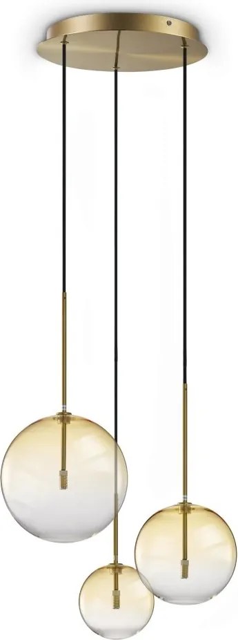 Lustra suspendata design modern EQUINOXE SP3 AMBRA SFUMATO