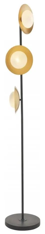 Lampadar Endon 92039 RUFFLE 3xG9/3W/230V negru/auriu