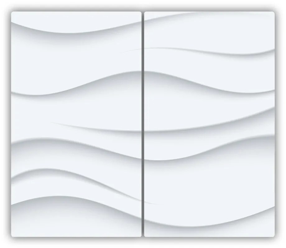 Tocator din sticla valuri abstractizare