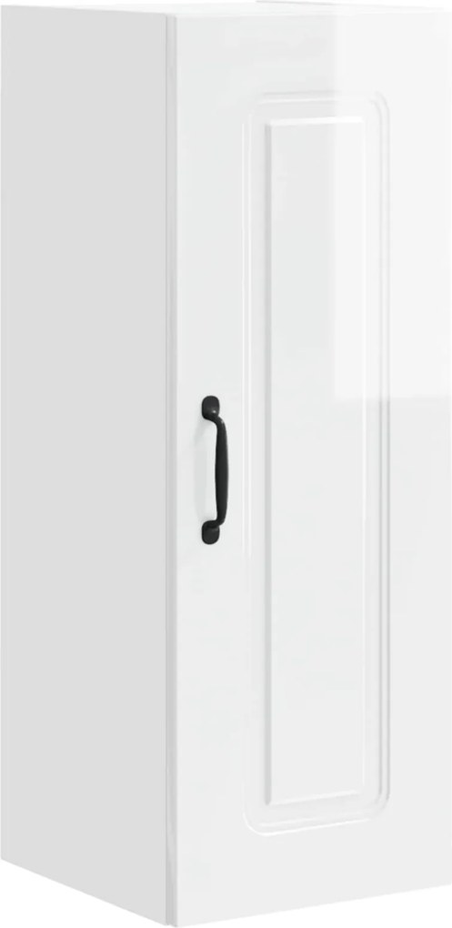 vidaXL Dulap de bucătărie Kalmar Alb lucios 30 x 31 x 80 cm