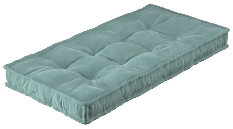 Saltea verde pentru copii 60x120 cm Posh Velvet - Yellow Tipi