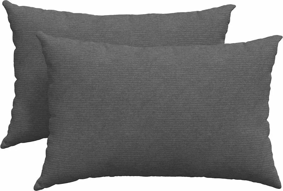 vidaXL Perne pentru canapea 2 pcs Gri închis 60 x 40 cm