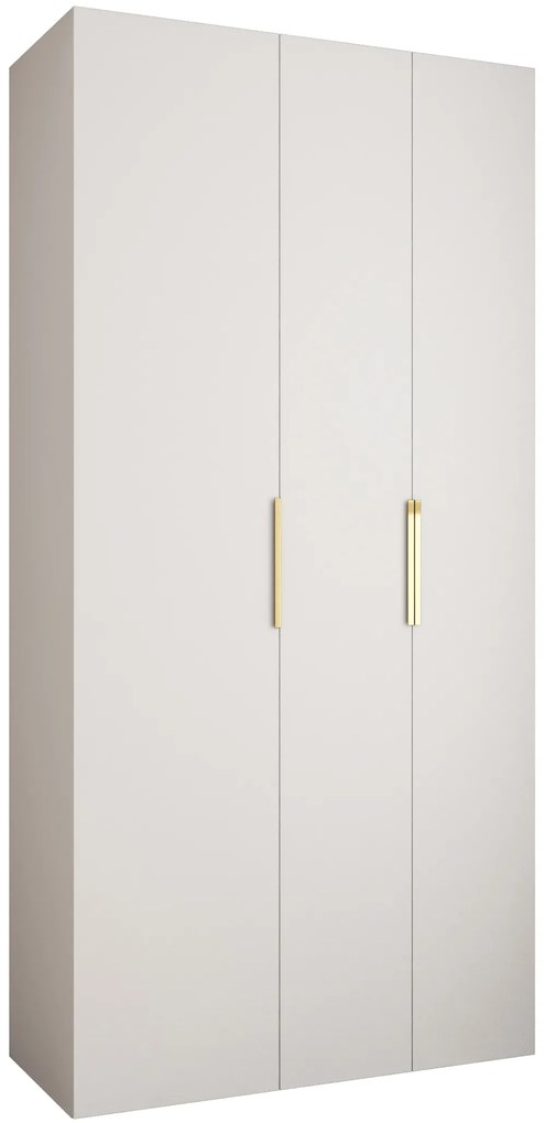 Dulap de haine 120 cm Carmela 50-4 (alb + Auriu). 1126818
