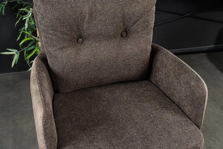 Scaun de bar pivotant BIG GEORGE taupe