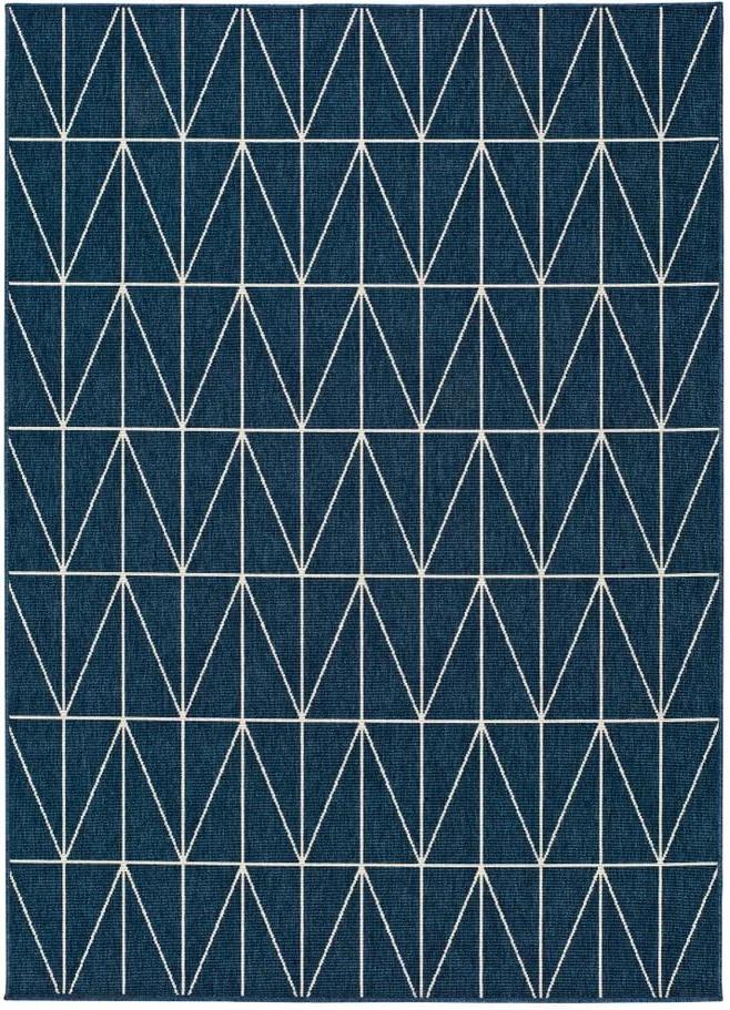 Covor adecvat și pentru exterior Universal Nicol Blue Luzzo, 160 x 230 cm, albastru