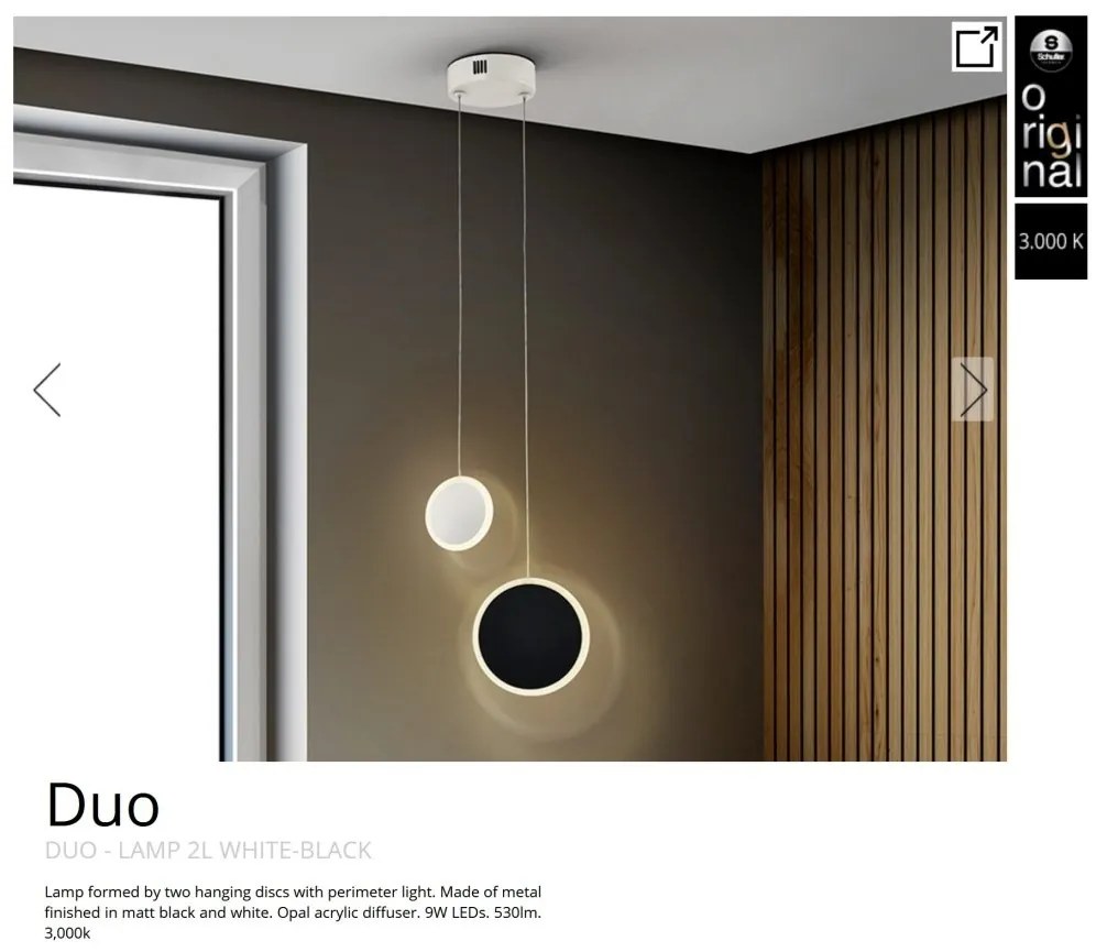 Lustra LED suspendata design modern Duo