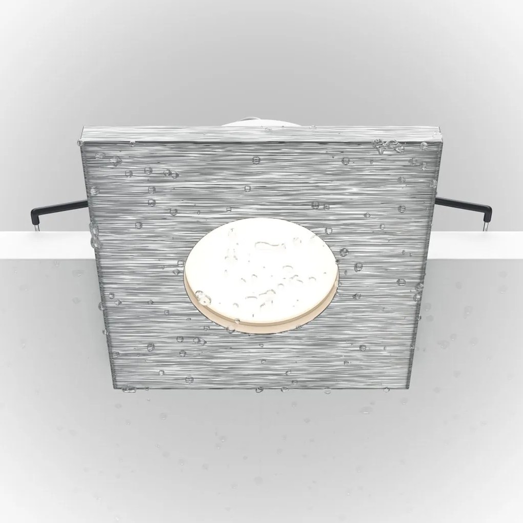 Spot incastrabil design tehnic IP65 Stark argintiu 8,4x8,4cm