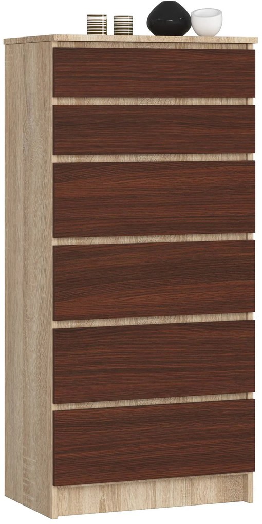 Comodă Kalista III (stejar sonoma + wenge). 1069020