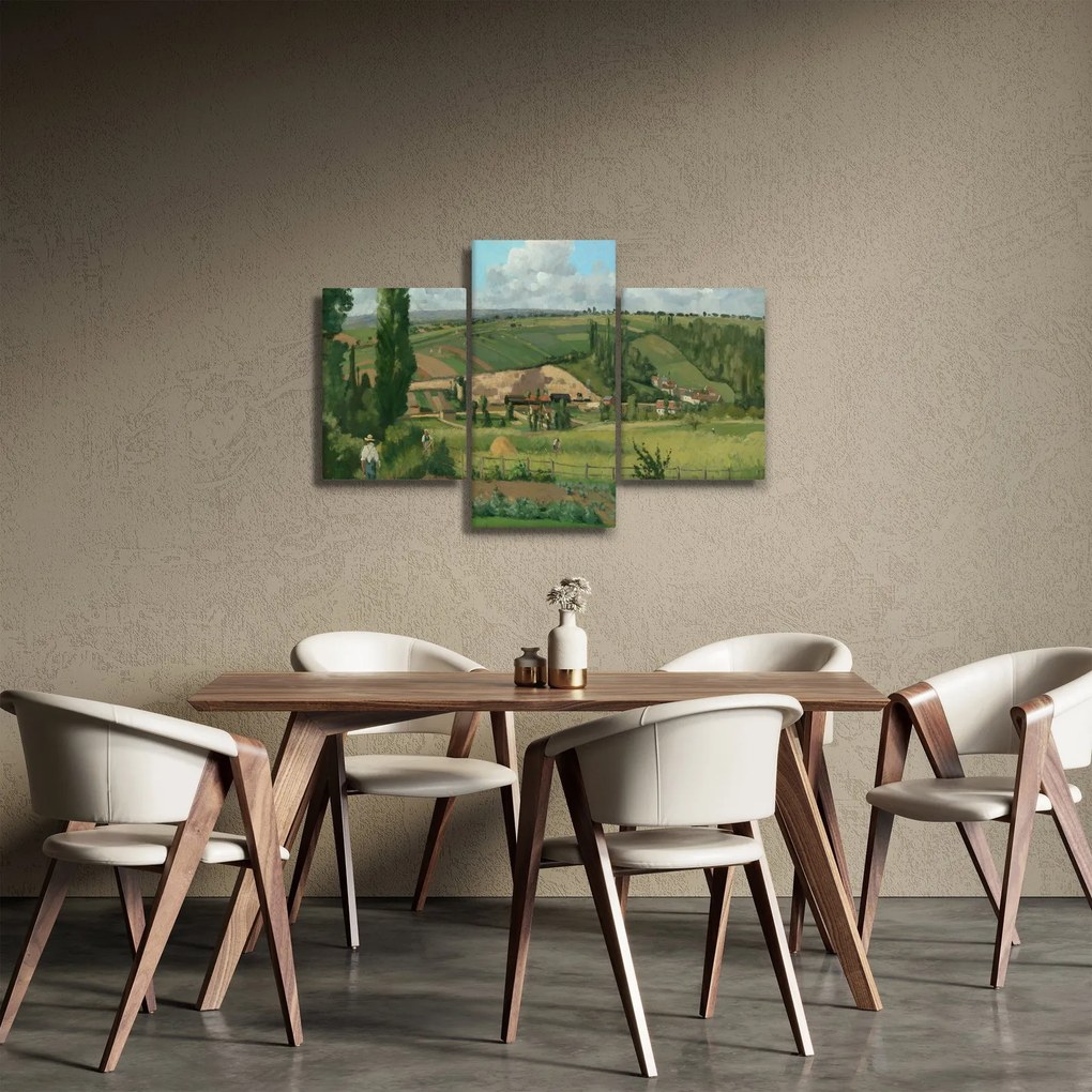 Tablou - Camille Pissarro, Landscape at Les Pâtis, Pontoise, reproducere (90x60 cm)