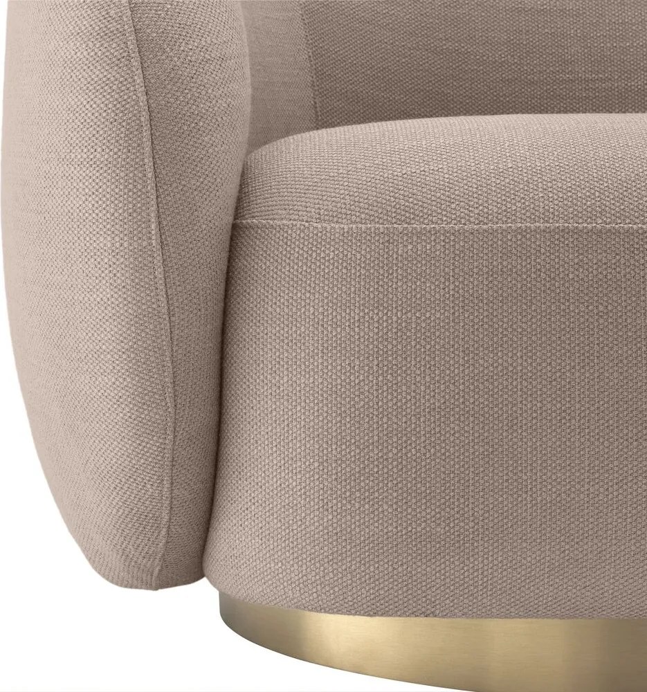 Fotoliu pivotant design elegant Brice, avalon sand 115169 HZ