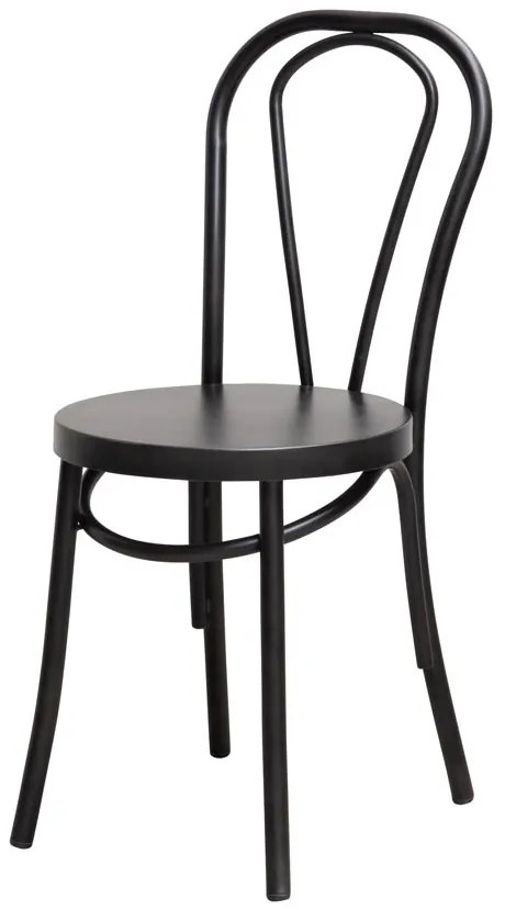 Scaun dining negru din metal Medley
