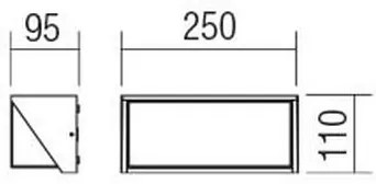 Aplică LED de exterior Redo 90237 SPECTRA LED/16W/230V 3000K IP54 alb