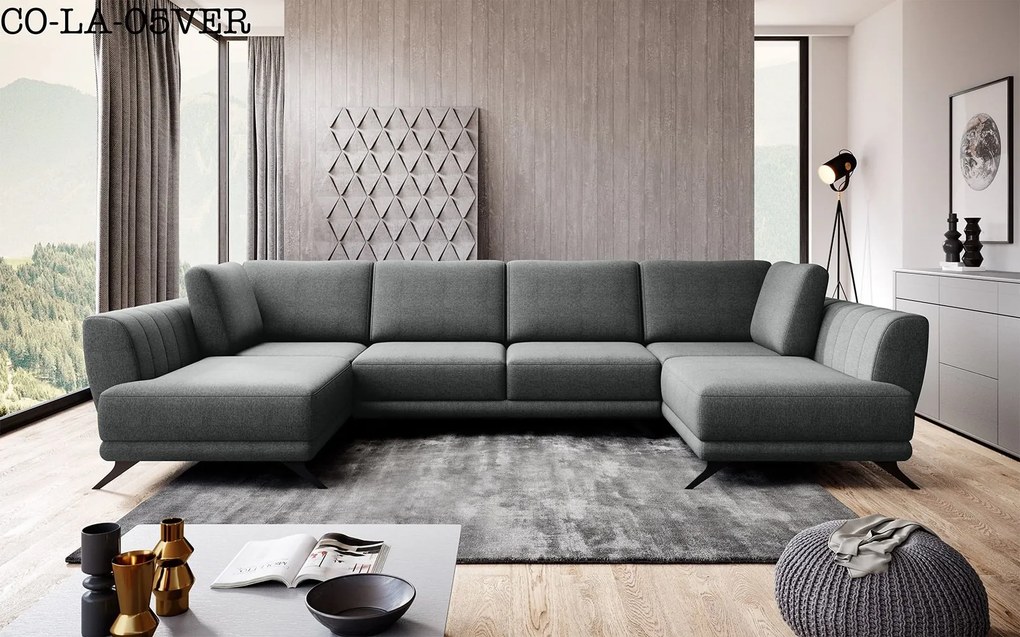 Colțar lemn masiv Larco's Formă U Extensibil 362x191cm Personalizabil - Riviera 97
