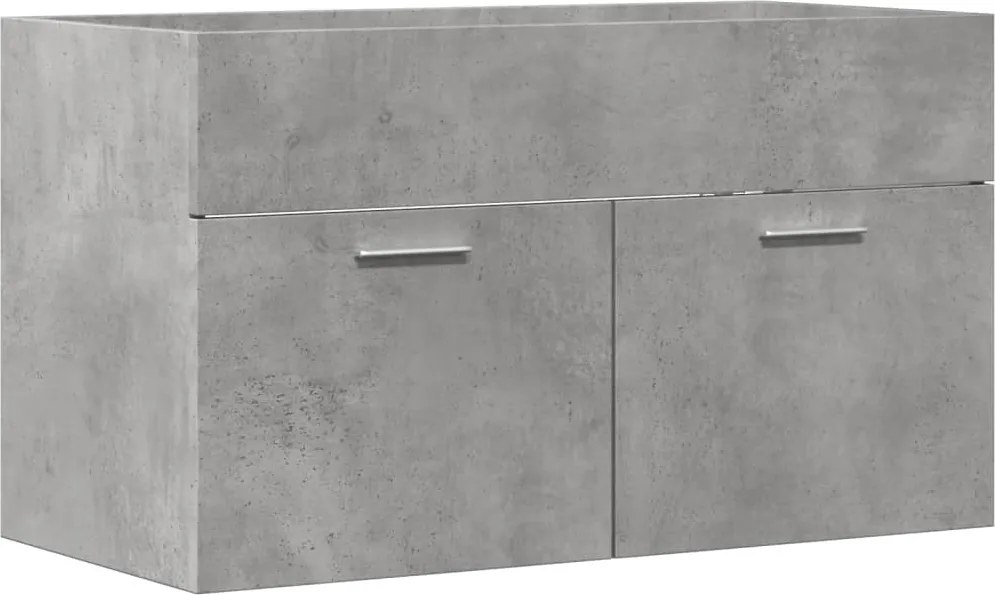 vidaXL Dulap de chiuvetă, gri beton, 80x38,5x46 cm, PAL