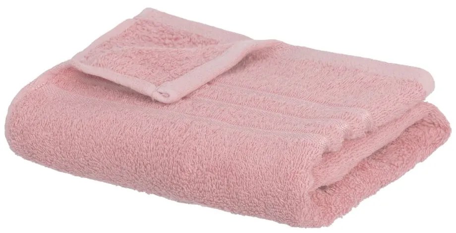 Prosop roz din bumbac din frotir 50x100 cm Simple – Casa Selección