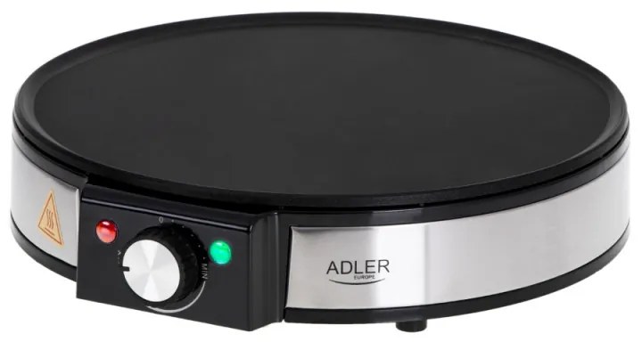 Aparat electric pentru clatite Adler AD 3058, 1600W, 30 cm, Ustensile, Negru