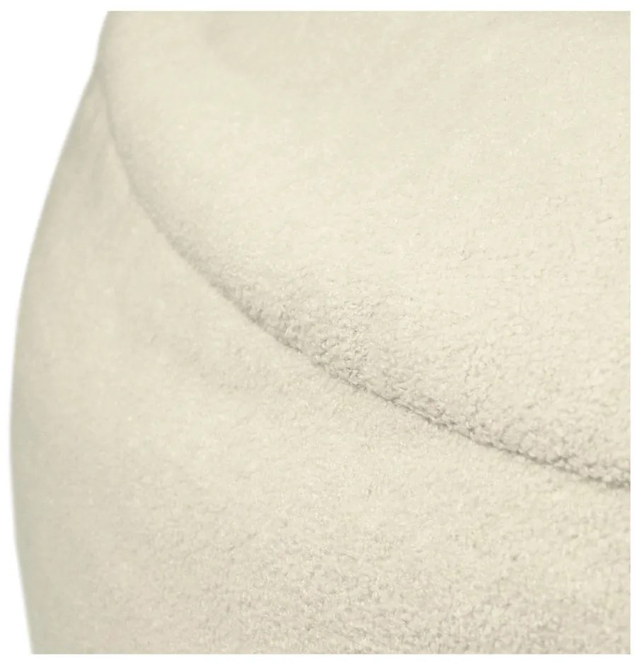 Fotoliu bean bag maro cu tapițerie din țesătură bouclé Om 135 – SLOWDOWN