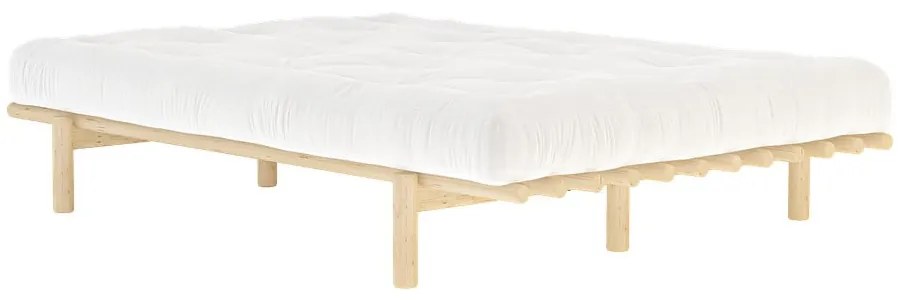 Pat matrimonial din lemn masiv de pin cu somieră 140x200 cm Pace – Karup Design